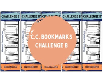 Challenge B Bookmark: Classical Conversations Exposition Tracker (Digital Download)