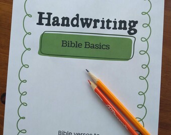 Bible Basics Handwriting Practice Workbook (Print)