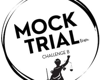 Mock Trial Logo: Sticker, Tee, Notebook Design (Digital Download)