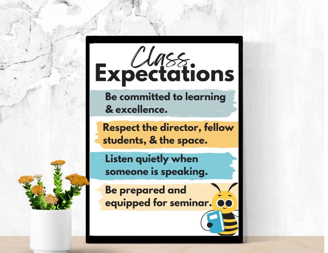 Class Expectations. CC Challenge B Class Poster. Be Committed, Be ...