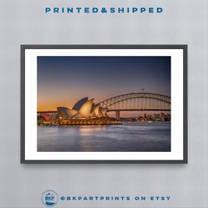 Fine Art Sydney Sunset Print - New South Wales Landscape Photography - Framed Print Of Australia - Premium Quality Australian Wall Art