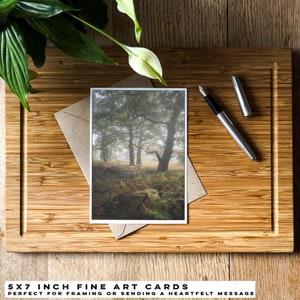 Carte d'art bois de chêne gallois - cartes postales du pays de Galles - carte de voeux nature - Mini impression 5 x 7 - photographie de nature originale