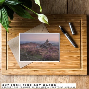 Carte fine art Stiperstones - carte de voeux du Shropshire - cartes postales Nature anglais - Mini impression 5 x 7 - photographie de paysage originale