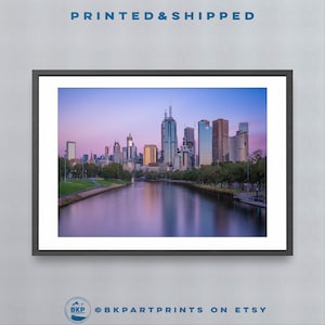 Fine Art Melbourne Sunrise Print - Victoria Cityscape Photography - Framed Print Of Australia - Premium Quality Australian Wall Art