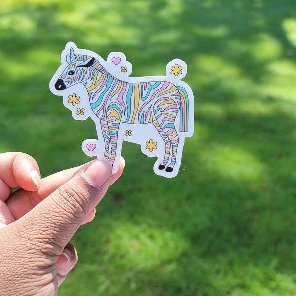 Rare Disease Zebra Stickers, Rare Disease Sticker, Zebra Sticker, Colorful Zebra, Black Zebra