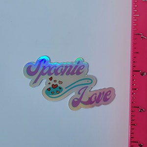 Sticker Spoonie Love, sticker chronische ziekte, sticker onzichtbare ziekte, Spoonie