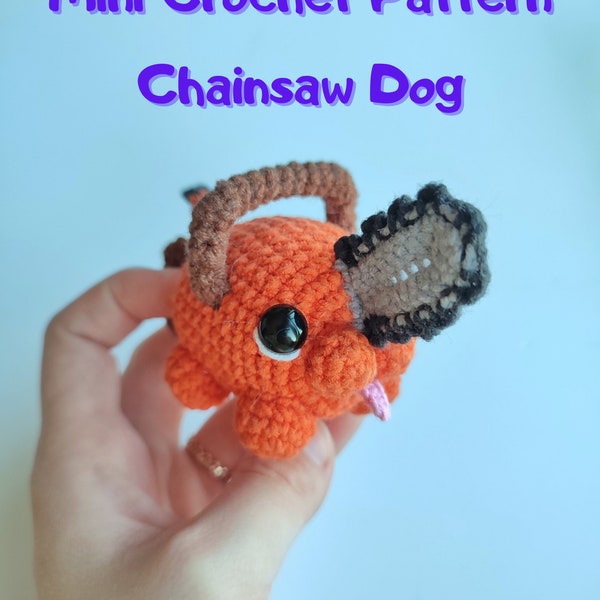 Hundekettensägen-Dämon Häkelanleitung | Dämon Anime Kettensägenhund Amigurumi Muster | PDF-Plüschtier-Amigurumi-Muster auf Englisch |PDF-Muster |