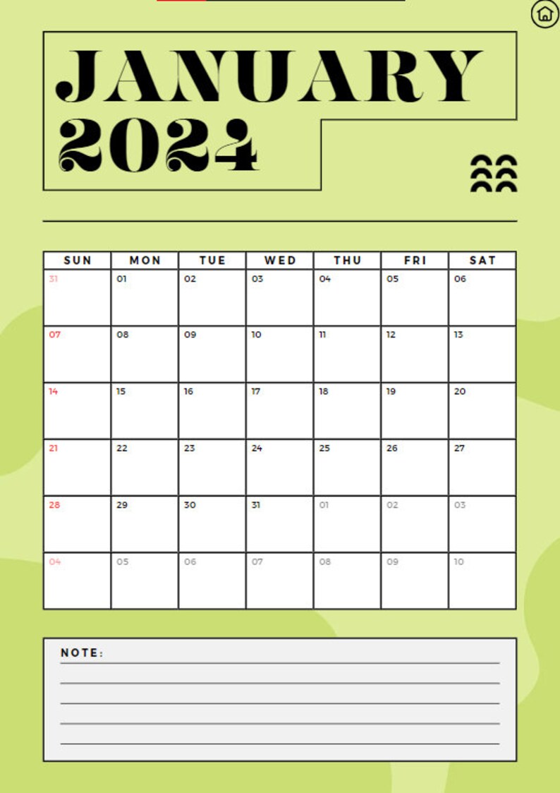 2024 Digital Planner With Calendar Sync Monthly Goals, Daily Dated iPad