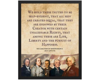 Declaration of Independence – Founding Fathers Wall Art