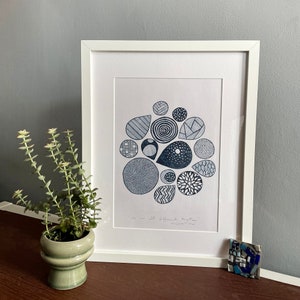 Personalised Modern Hand Drawn Patterned Illustration