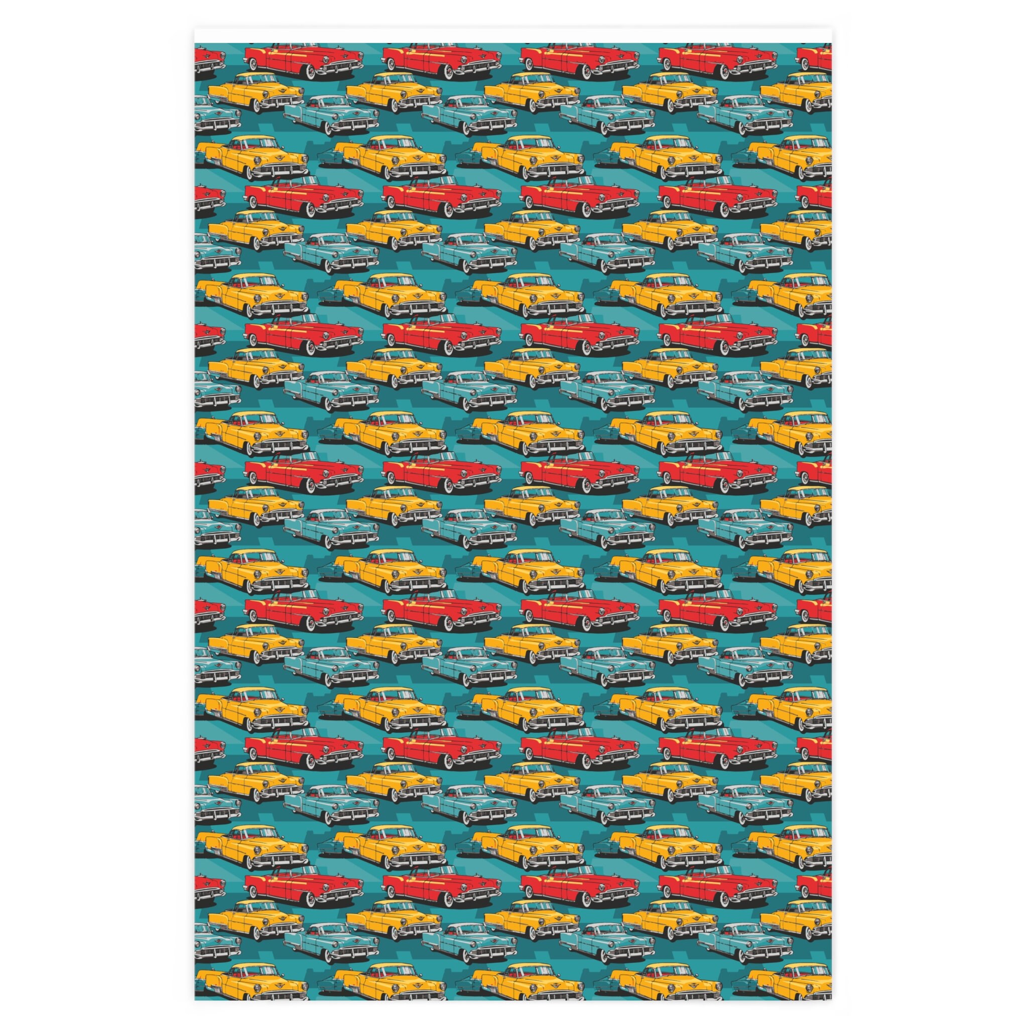 Wrapaholic Vintage Car Wrapping Paper Sheets – WrapaholicGifts