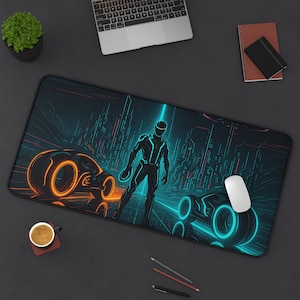 Tron Gaming Desk Mat - Tron Legacy Style Mouse Pads
