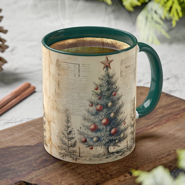 Kerstmok cadeau, warme chocolademelk mok, kerstmok, kerstornament wrap, kerstfilmmok, vintage kerstdecor, cadeau voor meisjes