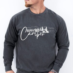 Camping Shirt| Camping Sweatshirt| Happy Camper| Adventure Shirt| Nature Lover| Campfire Sweatshirt| Camping Lover Gift| Gift For Camper