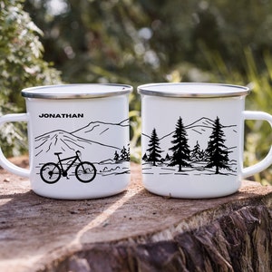 MTB Mug| Bike Mug| Mountain Biking Mug| Cycling Gifts| Bike Lover Gift| Camping Mug| Coffee Cup| Off Trail Bike| Adventure Mug| Bicycle Mug
