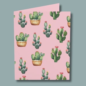 Carte d'anniversaire pour elle | Carte pour petite amie, femme, maman | Carte cactus de la Saint-Valentin| Carte Fête des Mères| Carte de Saint-Valentin platonique | Carte Country Western