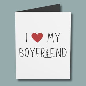 Biglietto di compleanno per il fidanzato/Biglietto "Amo il mio fidanzato"/"Amo il mio fidanzato"/Biglietto di San Valentino/Regalo di anniversario/Biglietto di avventura escursionistica