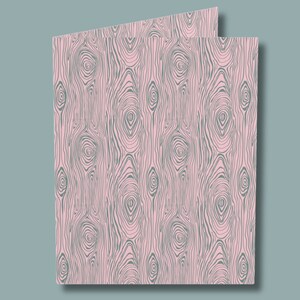 Tarjeta de cumpleaños para ella/Tarjeta para esposa, novia, mamá/Tarjeta Faux Bois/Juego de tarjetas de felicitación/Tarjeta para el Día de la Madre/Regalo para amantes de la naturaleza/Regalo de aniversario