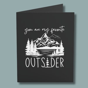 Birthday Card Him Her| Husband Wife Girlfriend Boyfriend| Adventure Card| Valentines Day Card |Anniversary Gift |Mountain Card| Hiking Card