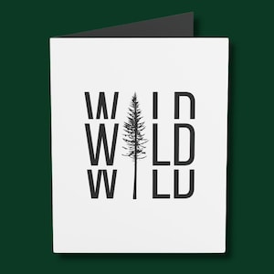 Birthday Card Him Her| Husband Wife Girlfriend Boyfriend| Adventure Card| Valentines Day Card |Anniversary Gift |Pine Tree Card| Hiking Card