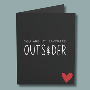 Birthday Card Him Her| Husband Wife Girlfriend Boyfriend| Adventure Card| Valentines Day Card |Anniversary Gift |Mountain Card| Hiking Card