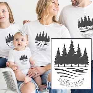 Familien Urlaub Passendes Shirt Personalisiert |Benutzerdefinierte Familien Road Trip T-Shirt | Familien Camping Shirt |