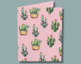 Birthday Card For Her| Card For Girlfriend Wife Mom| Valentine Cactus Card| Mothers Day Card| Platonic Valentine Card| Country Western Card