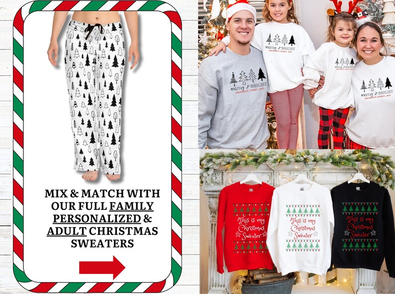Family Christmas Pajama Pants matching Family Pajama Family Pj Pants