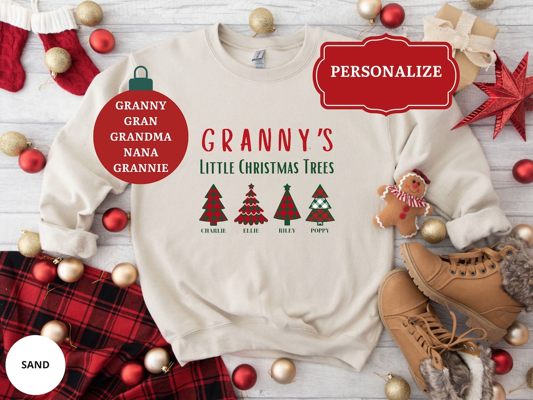 Custom Grammie Claus Christmas Sweatshirt And Hoodie, Personalized