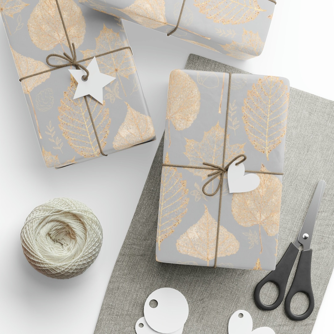 Silver Christmas Wrapping Paper 