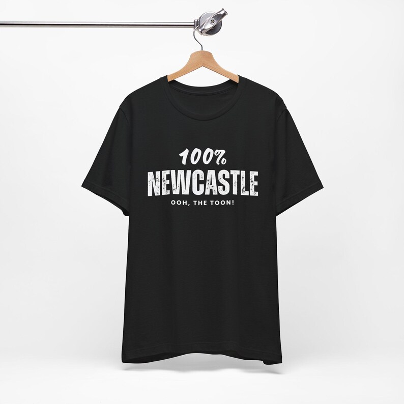 Newcastle United T-Shirt, 100% Geordie Tshirt, Black and White Toon Army Cotton Tee image 10