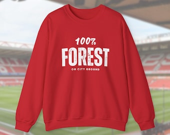 Nottingham Forest Sweatshirt, 100% Oh City Boden, Roter Football Sweatshirt Pullover