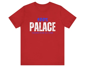 Camiseta del Crystal Palace FC, 100 % algodón, color rojo, para aficionados de los Eagles.