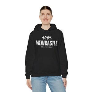 Newcastle United Hoodie, Sweatshirt 100% Geordie, Ooh The Toon Schwarzer Fußballpullover Bild 3