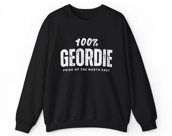 Newcastle United Sweatshirt, 100% Geordie Sweater, Black Toon Army Football Jumper