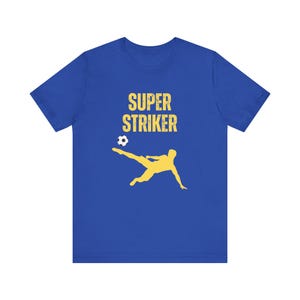 Super Striker T Shirt, Soccer Tee, Premier League Football Tshirt