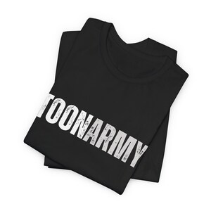 Newcastle United T-Shirt, Toon Army, Magpies Black Cotton Football Tshirt Tee image 2