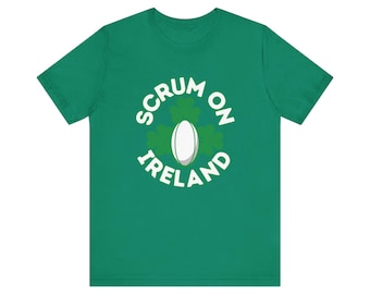Scrum auf Irland T-Shirt, Rugby Union T-Shirt