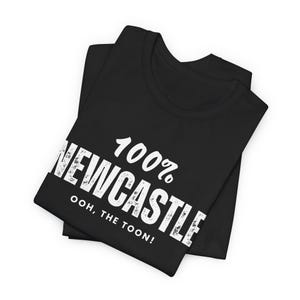Newcastle United T-Shirt, 100% Geordie Tshirt, Black and White Toon Army Cotton Tee image 4