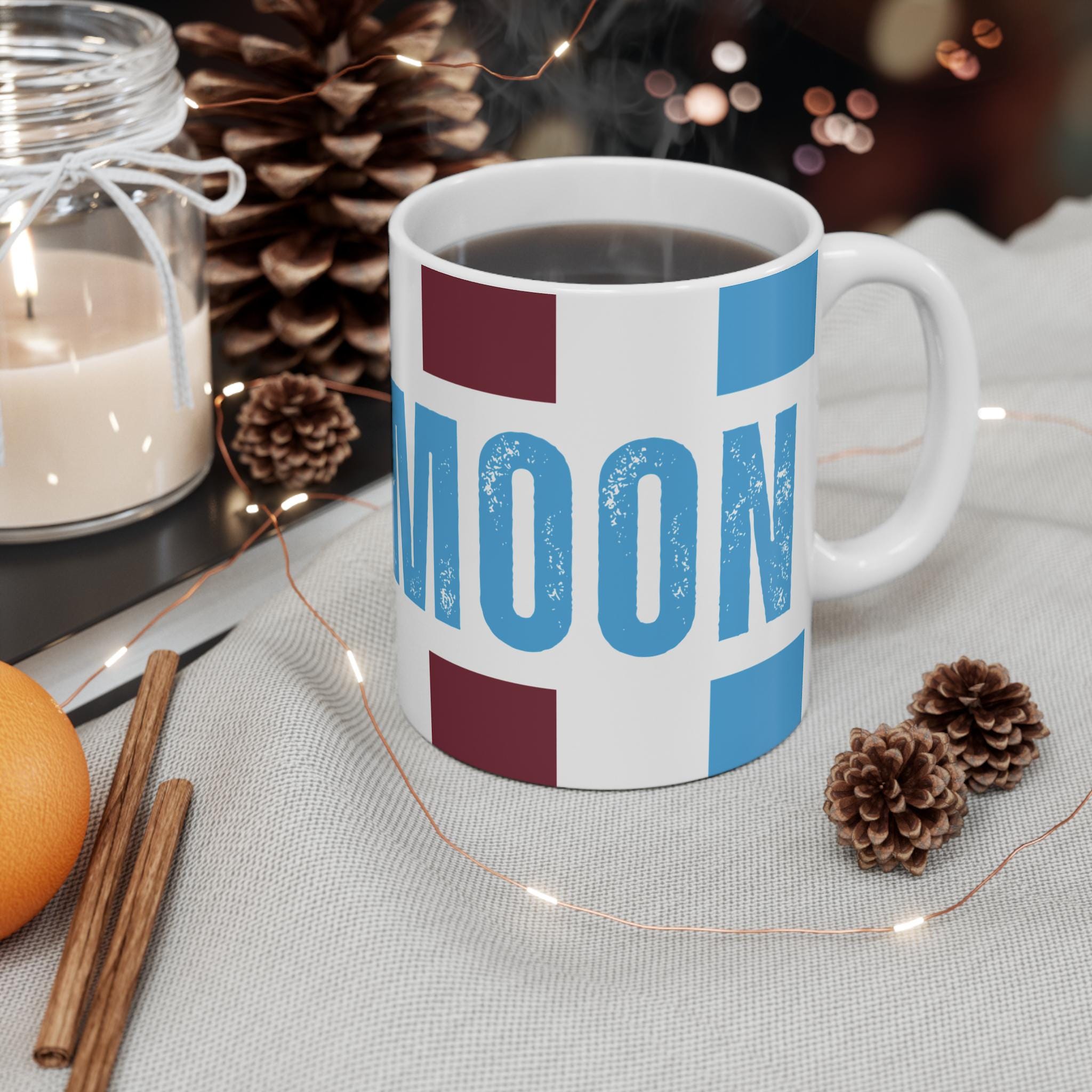 Tazza Manchester City, Blue Moon, Sky Blue e White, tazza da calcio in ceramica da 11 once - Italia