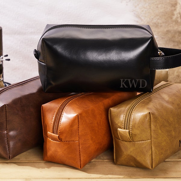 Leather Toiletry Bag - Etsy