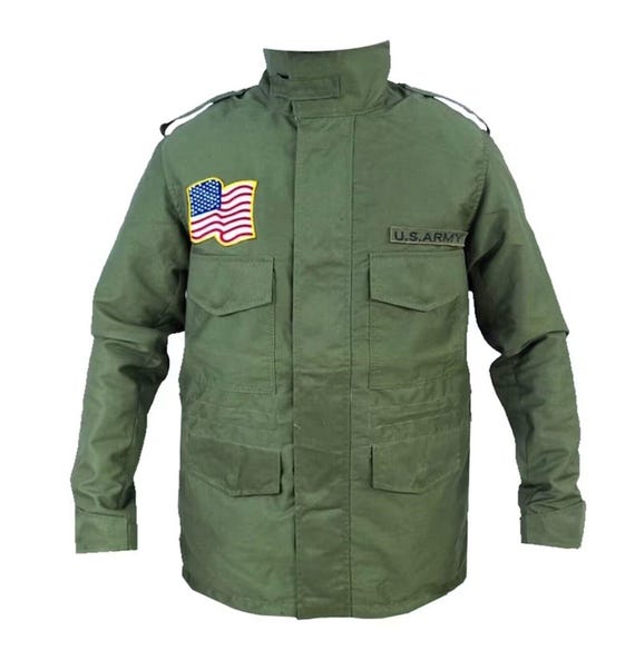 Mens First Blood Sylvester Stallone M65 Commando John Rambo Cotton