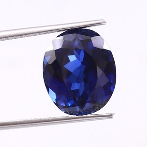 14x12 MM - AAA Flawless Ceylon Blue Sapphire Loose Oval Gemstone Cut, Fine Quality Sapphire Ring & Beutifull Jewelry Making Gemstone Cut