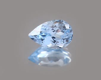 AAA Flawless Brazilian Aquamarine Loose Pear Gemstones Cut, Super Quality Aquamarine Ring And Premium Jewelry Making Gemstone Cut 8x5 MM