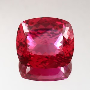 AAA Flawless Burma Ruby Loose Cushion Gemstone Cut, Fine Quality Museum Grade Ruby Pendant & Premium Jewelry Making Gemstone Cut 26x22 MM