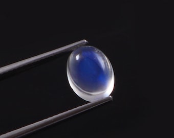 Natürliche Madagaskar Mondstein Edelstein Oval Cabochon 9 x 7 MM, Jubiläum Ring Herstellung Blau Feuer Lose Birthstone Für Sie