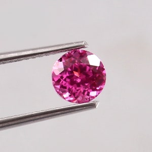 AAA Ravishing Color And Nice Luster Flawless Ceylon Pink Sapphire Loose Round Gemstone Cut For Ring & Fine Jewelry Making Gemstone 6x6 MM