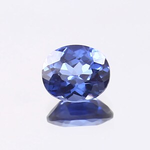 AAA Flawless Ceylon Blue Sapphire Loose Oval Gemstone Cut, Extreme Quality Sapphire Ring & Premium Jewelry Making Gemstone 6x5 MM - 0.75 CT