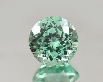 AAA 8x8 MM Ravishing Color & Nice Luster Flawless Ceylon Green Sapphire Loose Round Gemstone Cut For Ring And Fine Jewelry Making Gemstone
