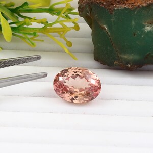AAA Flawless Bi-Color Ceylon Padparadscha Sapphire Loose Oval Gemstone Cut, Premium Quality Sapphire Ring & Fine Jewelry Making Cut 9.00 CT